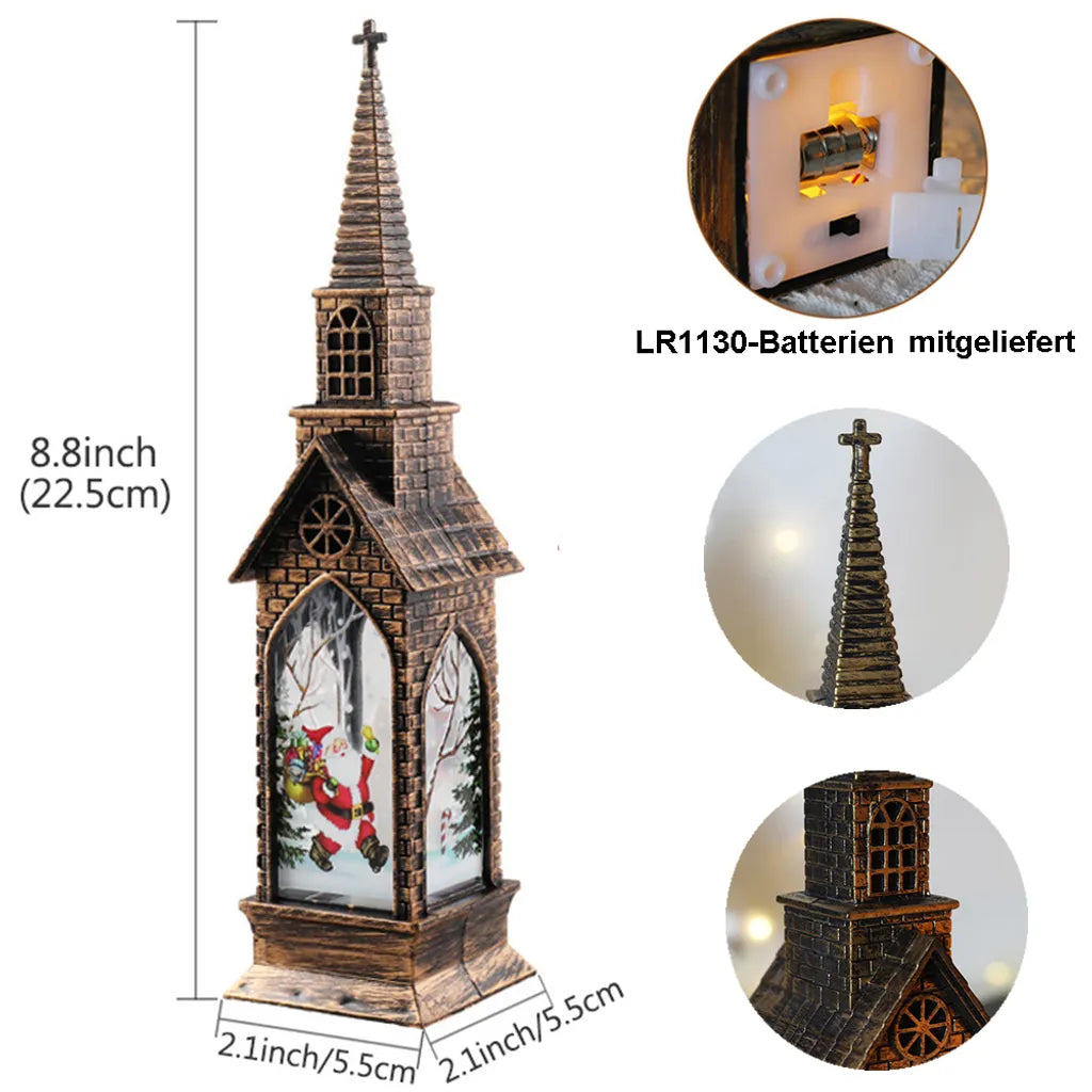 Weihnachtshaus LED Weihnachtsmann