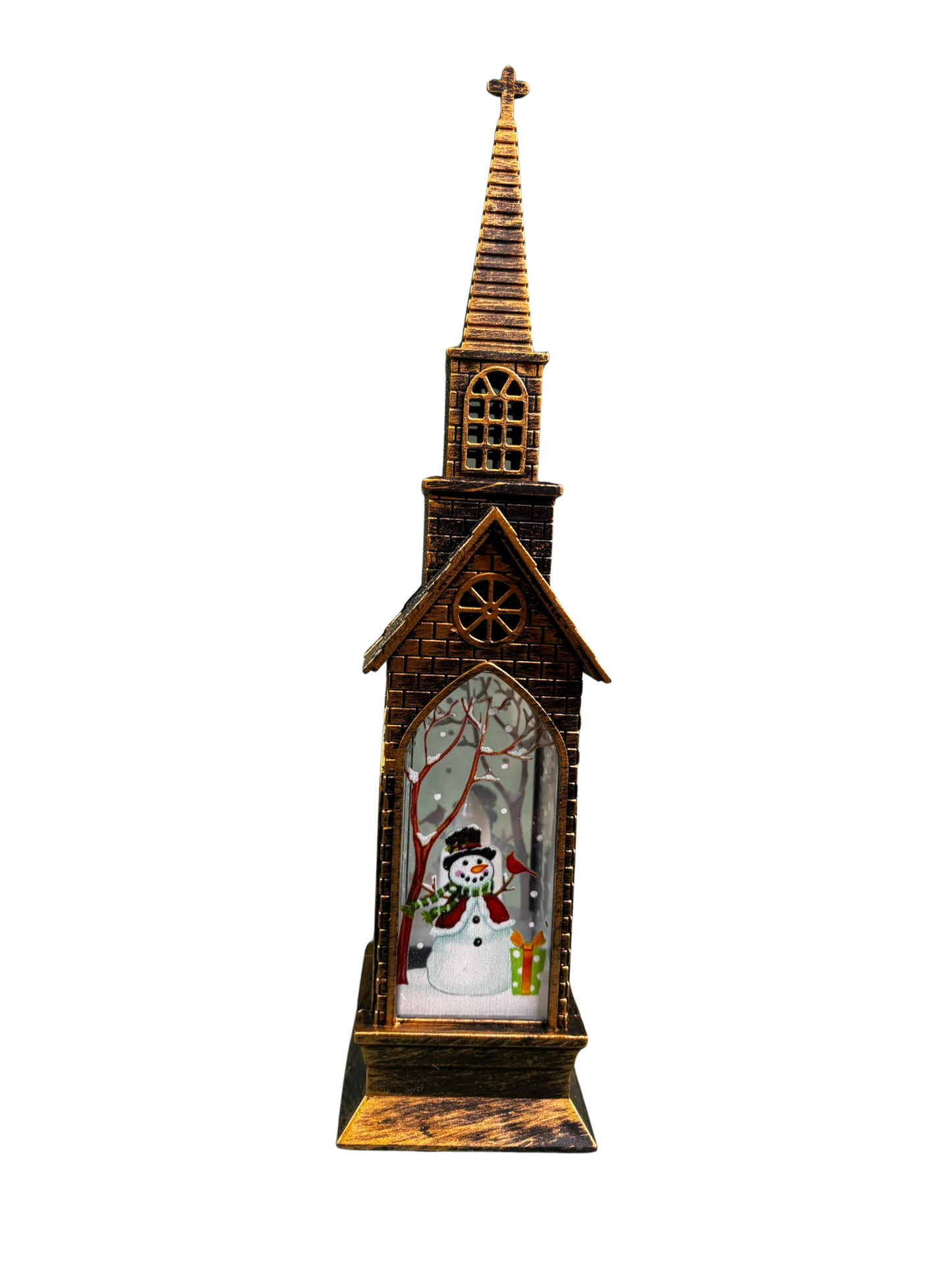 Weihnachtshaus LED Schneemann