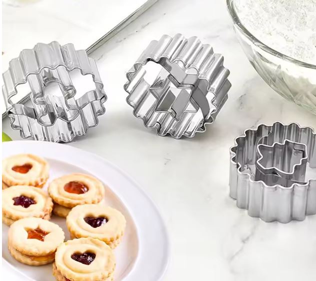 Keksausstecher mit Innenmuster 9-tlg.