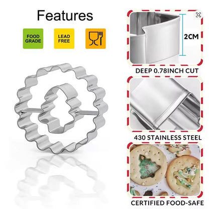 Keksausstecher mit Innenmuster 9-tlg.