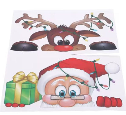 Rentiermuster Fensteraufkleber