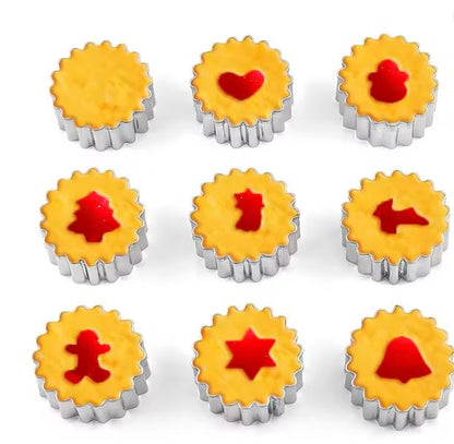 Keksausstecher mit Innenmuster 9-tlg.
