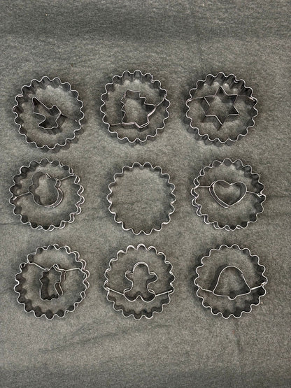 Keksausstecher mit Innenmuster 9-tlg.