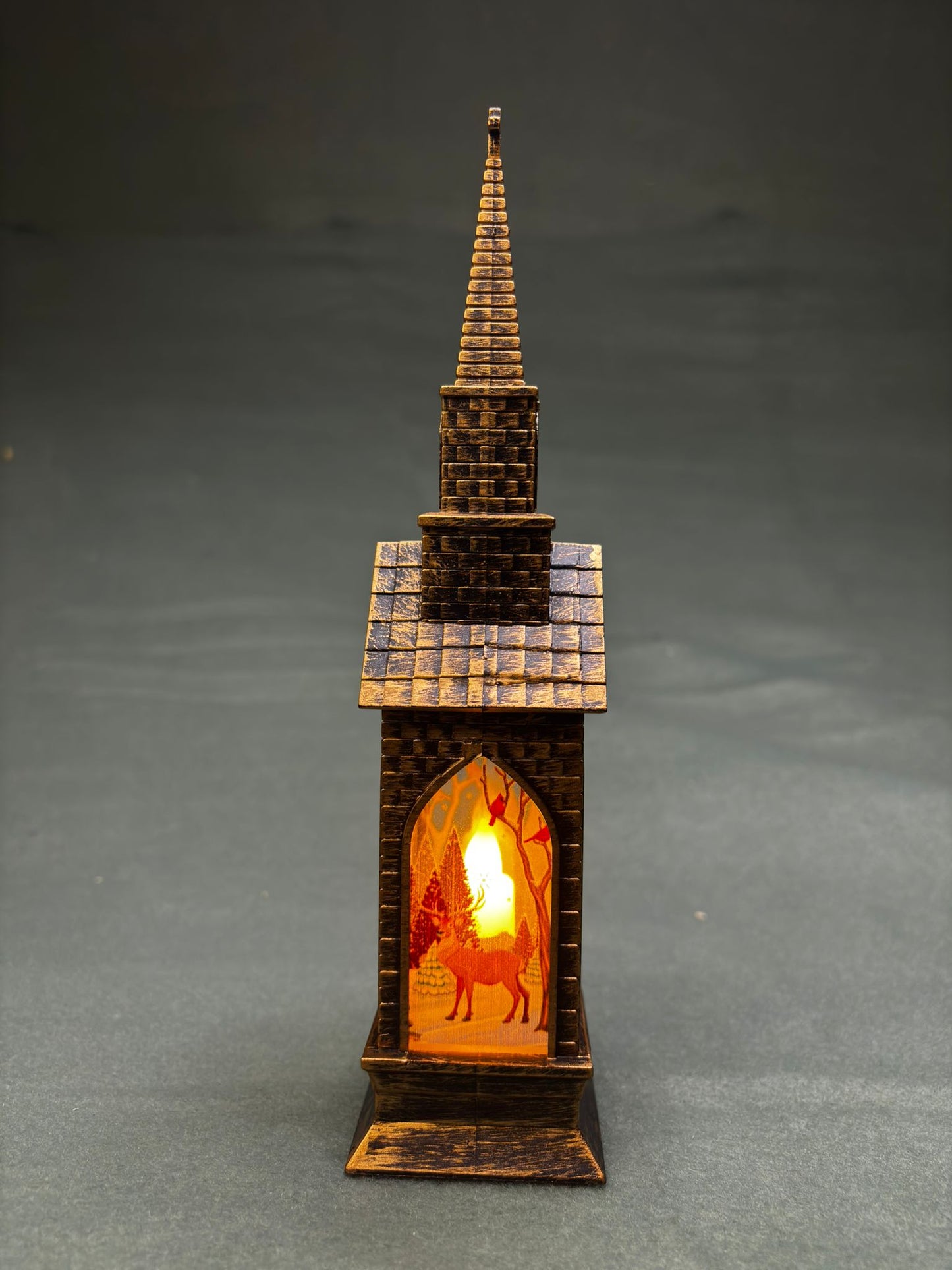 Weihnachtshaus LED Rentier