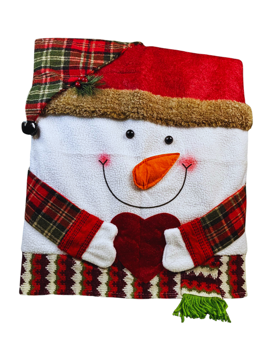 Weihnachtsstuhlüberzug Schneemann