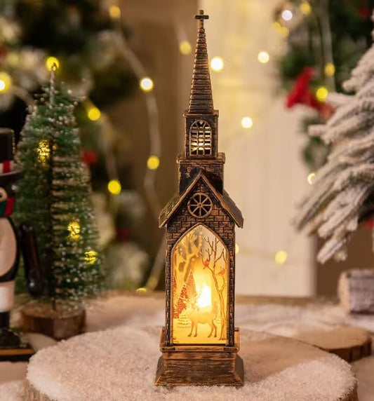 Weihnachtshaus LED Rentier